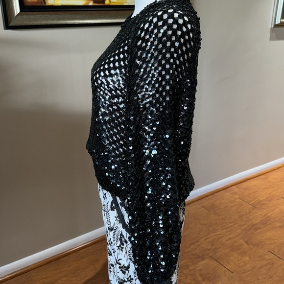 Vintage sequined sweater top - Picture 3 of 8